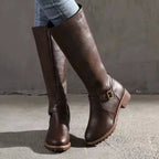 Sylvia | Women's Orthopedic Leather Knee-High Boots, Autumn Walking Boots | Everlasting Boutique