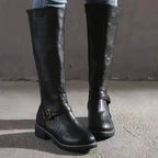 Sylvia | Women's Orthopedic Leather Knee-High Boots, Autumn Walking Boots | Everlasting Boutique