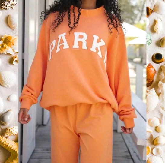 Thea | Women's Mock Neck Knit Sweatshirt, Varsity Letter Jumper | Everlasting Boutique