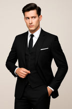Theo | Men's Three-Piece Formal Suit, Jacket Waistcoat Trouser Suit | Everlasting Boutique | Grey