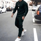 Theodor | Men's Long-Sleeve Tracksuit, Two-Piece Jogger Set | Everlasting Boutique | Green