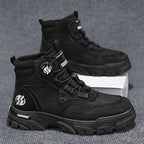 Thomas | Men's Work Boots with Dial Lock System, Heavy Duty Safety Boots | Everlasting Boutique | White