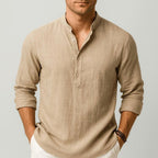 Thomas | Men's Linen Shirt with a Classic Collar – an Elegant Summer Shirt | Everlasting Boutique