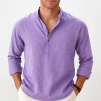 Thomas | Men's Linen Shirt with a Classic Collar – an Elegant Summer Shirt | Everlasting Boutique