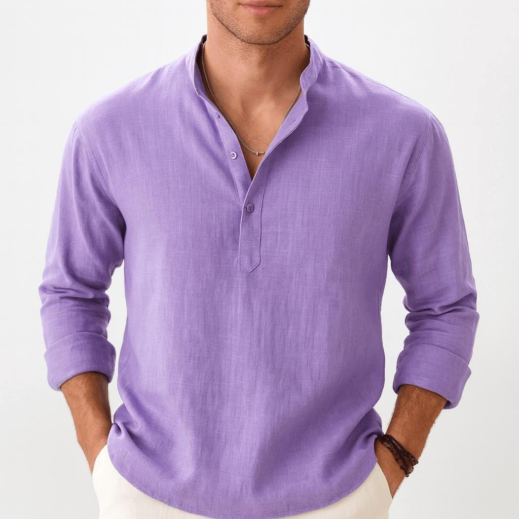Thomas | Men's Linen Shirt with a Classic Collar – an Elegant Summer Shirt | Everlasting Boutique