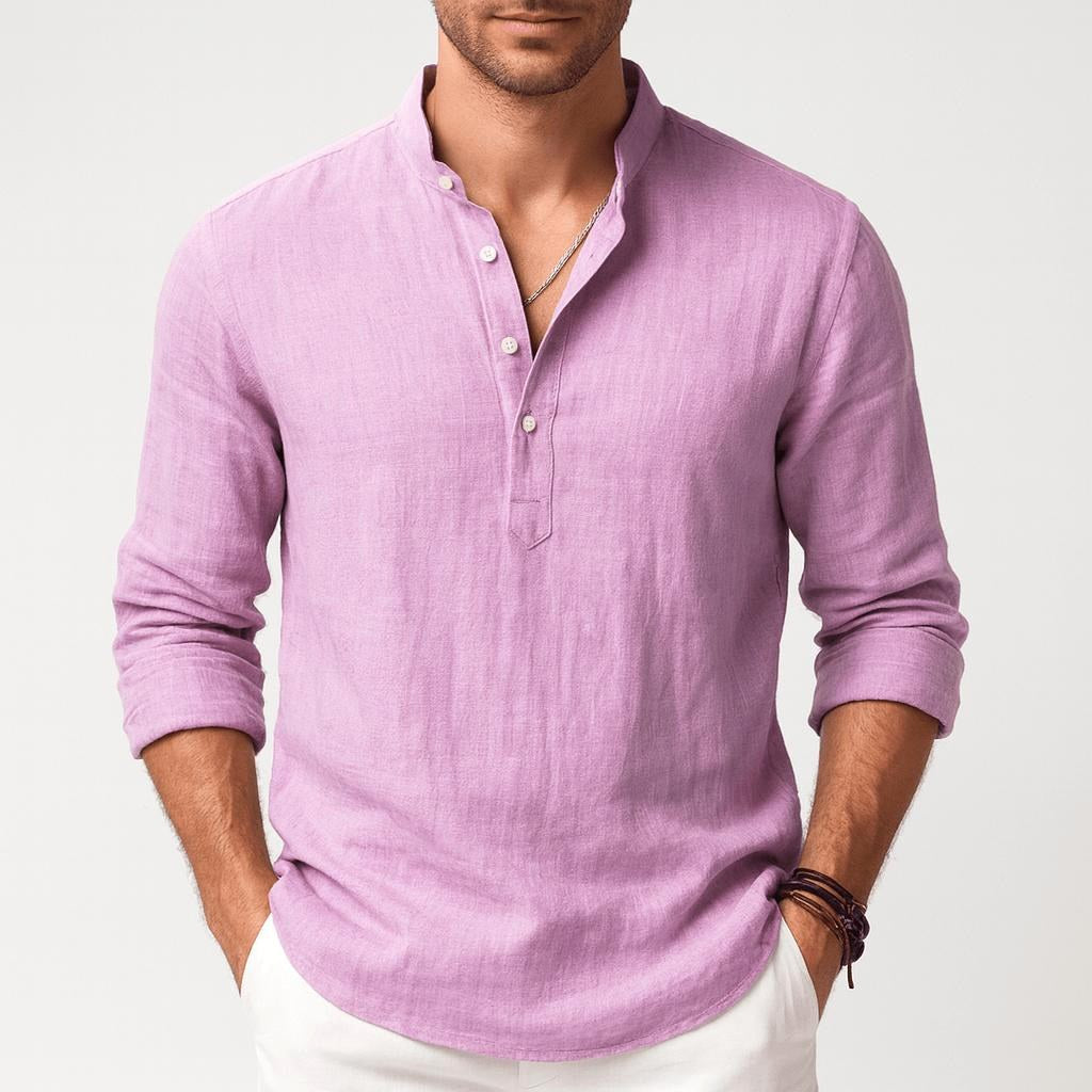 Thomas | Men's Linen Shirt with a Classic Collar – an Elegant Summer Shirt | Everlasting Boutique