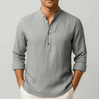 Thomas | Men's Linen Shirt with a Classic Collar – an Elegant Summer Shirt | Everlasting Boutique