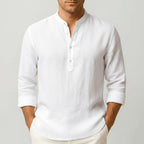 Thomas | Men's Linen Shirt with a Classic Collar – an Elegant Summer Shirt | Everlasting Boutique
