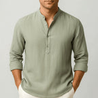 Thomas | Men's Linen Shirt with a Classic Collar – an Elegant Summer Shirt | Everlasting Boutique