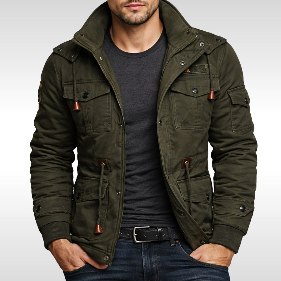 Trevor | Men's Insulated Winter Jacket, Practical Warmth Coat | Everlasting Boutique | Green