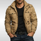Trevor | Men's Insulated Winter Jacket, Practical Warmth Coat | Everlasting Boutique | Khaki