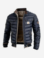 Trevor | Men's Quilted Jacket with Relaxed Fit, Lightweight Autumn Jacket | Everlasting Boutique | Navy Blue