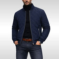 Tristan | Men's Quilted Jacket, Lightweight Autumn Coat | Everlasting Boutique | Dark Blue