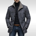 Tyler | Men's Fleece-Lined Coat, Warm Autumn Coat | Everlasting Boutique | Grey