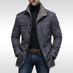 Tyler | Men's Fleece-Lined Coat, Warm Autumn Coat | Everlasting Boutique | Grey