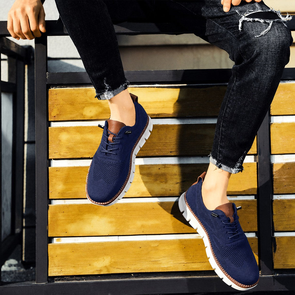 Ulrich | Men's Breathable Everyday Shoes, Comfort Shoes for Daily Use | Everlasting Boutique | Caramel
