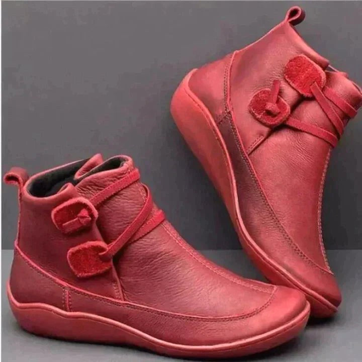 Amanda | Women's Orthopedic Leather Ankle Boots, Waterproof Autumn Boots | Everlasting Boutique