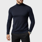 Uwe | Men's Turtleneck Jumper with Slim Fit, Elegant Autumn Jumper | Everlasting Boutique | Black