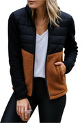 Valerie | Women's Lightweight Puffer Jacket, Fleece-Lined Autumn Coat | Everlasting Boutique | Black