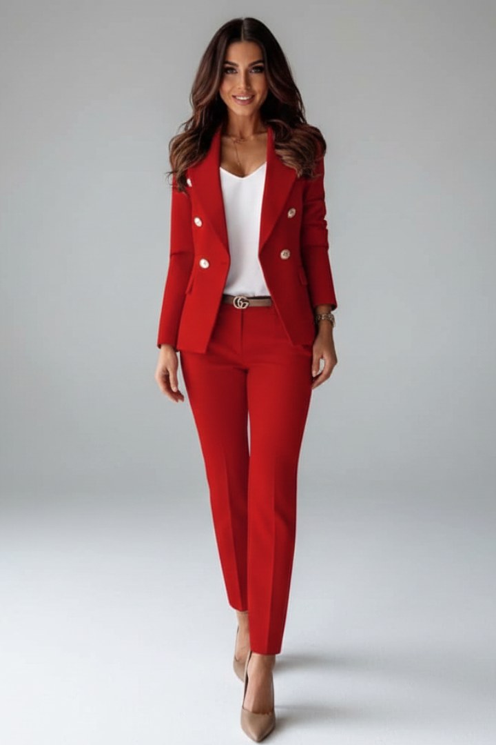Valerie | Women's Tailored Blazer Suit, High-Waisted Trouser Suit | Everlasting Boutique