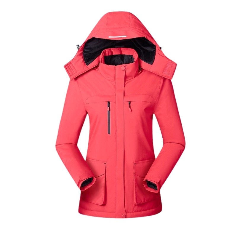 Victoire | Women's Hooded Heated Jacket with USB Power, Adjustable Temperature Jacket | Everlasting Boutique | Purple