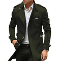 Vincent | Men's Collared Transitional Jacket, Zip and Button Closure Coat | Everlasting Boutique