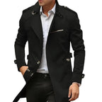 Vincent | Men's Collared Transitional Jacket, Zip and Button Closure Coat | Everlasting Boutique