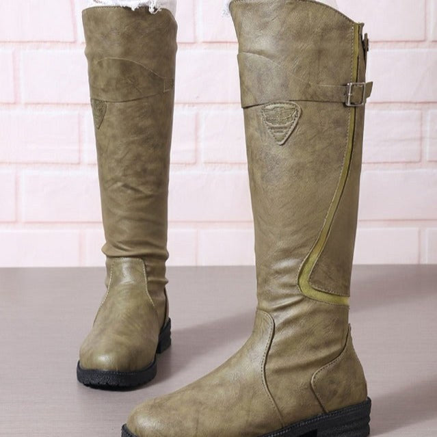 Violet | Women's Waterproof Boots, Autumn Walking Boots | Everlasting Boutique | Green