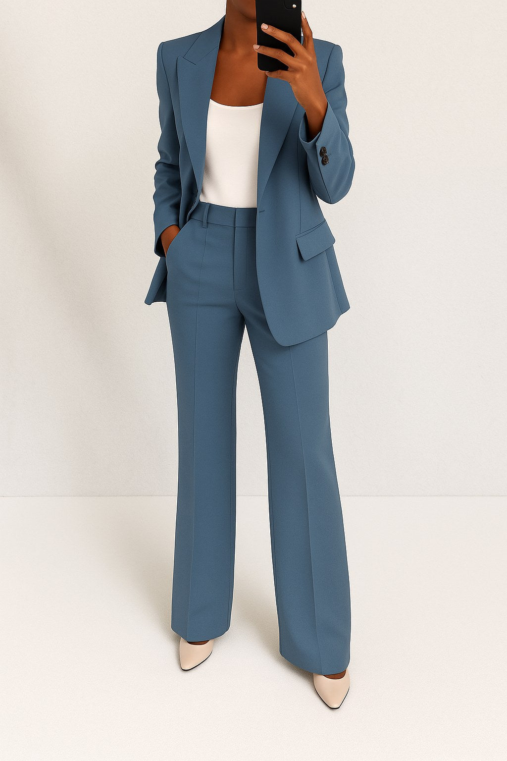 Vivienne | Women's Tailored Blazer and Trouser Set, Perfect for Everyday Wear | Everlasting Boutique | Gray