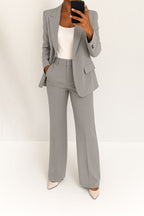 Vivienne | Women's Tailored Blazer and Trouser Set, Perfect for Everyday Wear | Everlasting Boutique | Beige