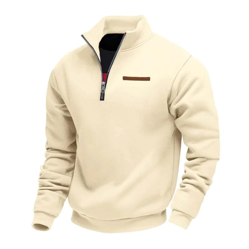 Waldemar | Men's Fleece Jumper, Casual Men's Sweatshirt | Everlasting Boutique | Beige