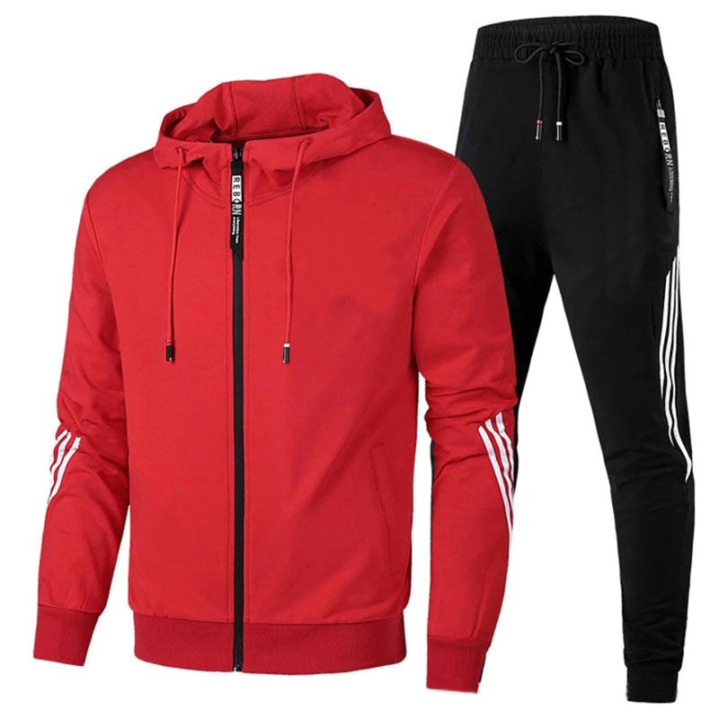Warren | Men's Relaxed-Fit Tracksuit, Contemporary Two-Piece Set | Everlasting Boutique