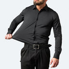 William | Men's Elastic Wrinkle-Resistant Shirt, Long-Sleeve Formal Shirt | Everlasting Boutique