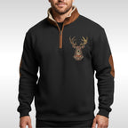 Wolfram | Men's Sherpa Jumper with Textured Structure, Warm Knit Jumper | Everlasting Boutique | Blue