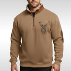 Wolfram | Men's Sherpa Jumper with Textured Structure, Warm Knit Jumper | Everlasting Boutique | Blue
