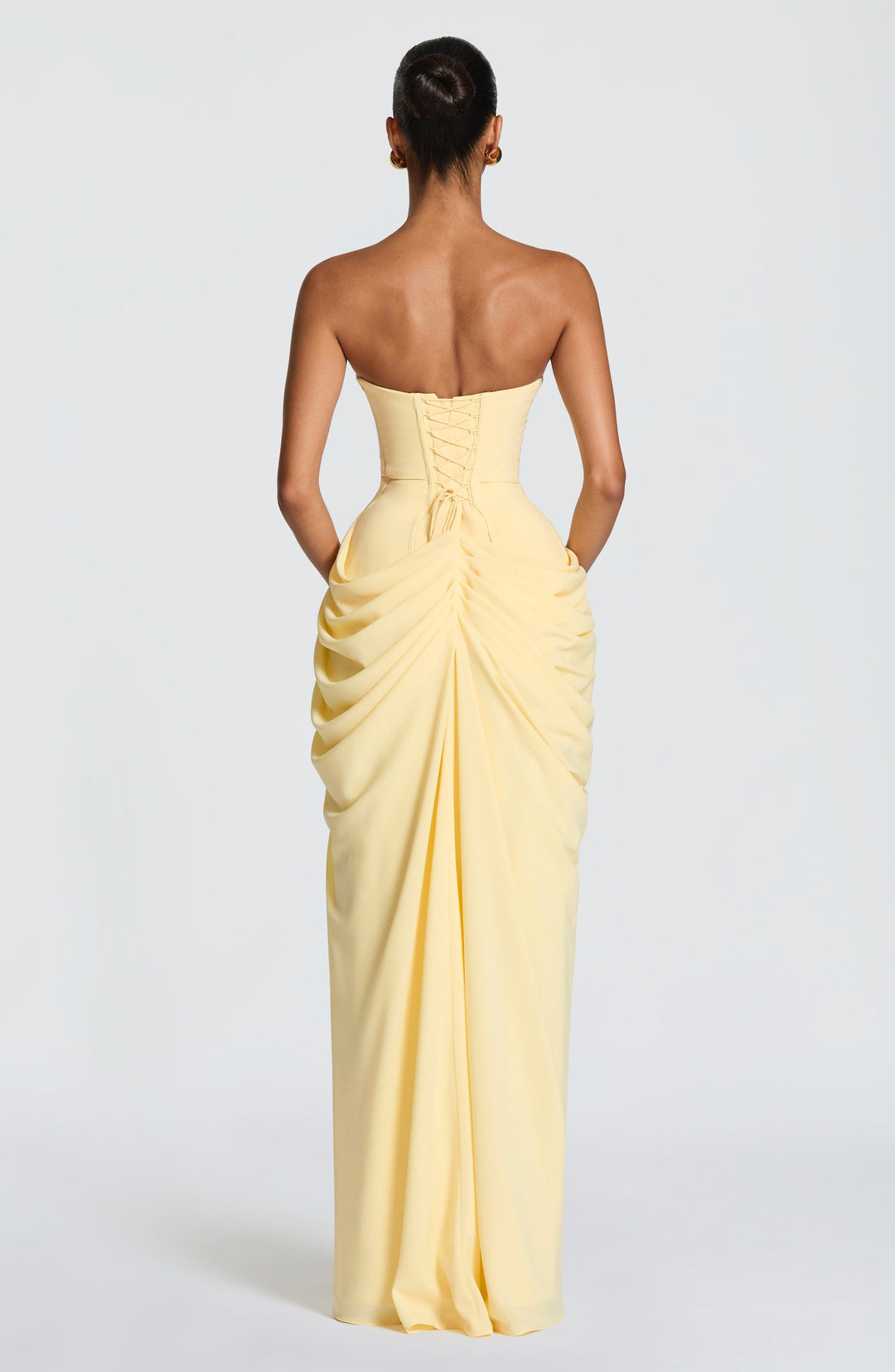 Yvette | Women's Strapless Maxi Dress, Flowing Autumn Maxi Dress | Everlasting Boutique