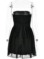 Zoe | Women's Strapless Sequin Mini Dress, Flared Party Dress | Everlasting Boutique