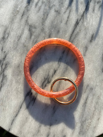 tuscan red key ring bracelet size medium